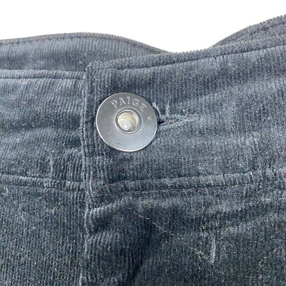 Paige Men's Lennox Corduroy Slim Fit Stretch Pants Black US 33 - Picture 9 of 15